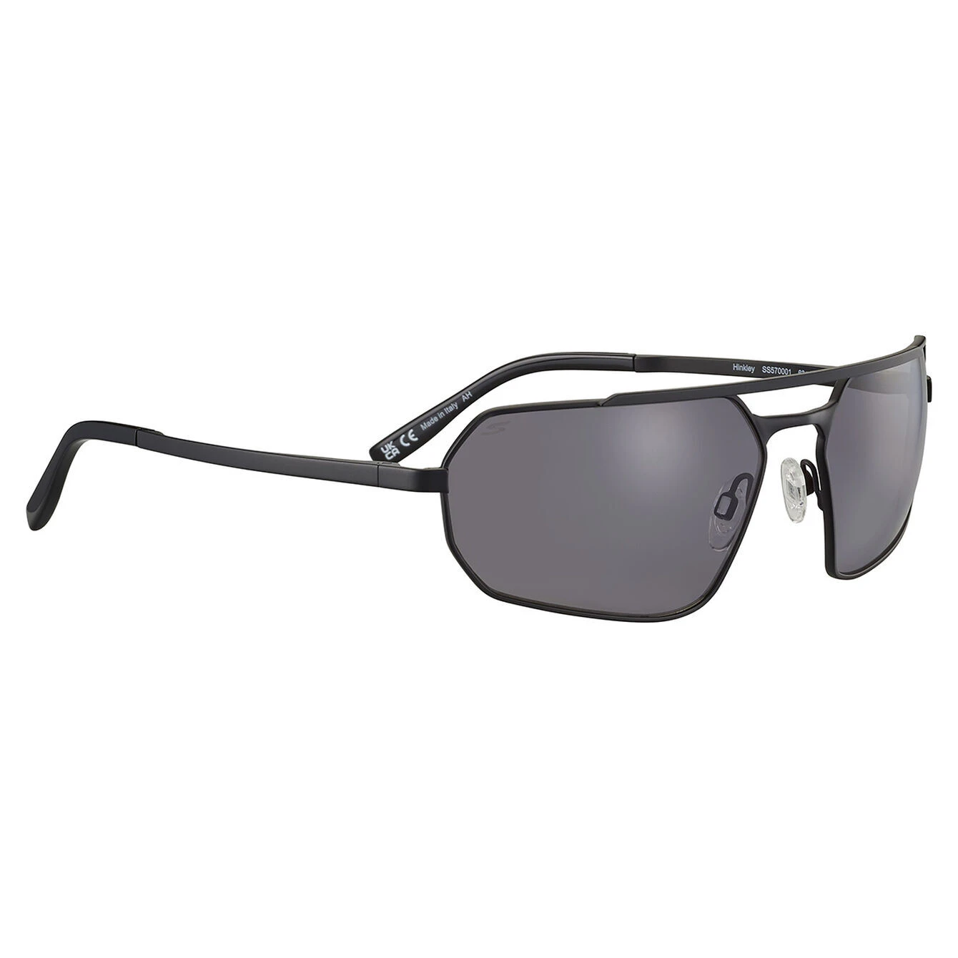 Serengeti Hinkley SS570001 Matte Black / Smoke Polarised Photochromic Lenses