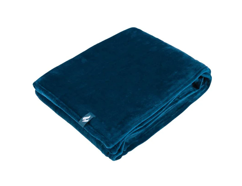 Extra Soft Warm 1.7 TOG Luxury Thermal Fleece Blanket - 180 x 200 cm - Teal