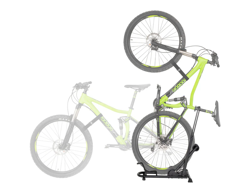 CD Vertical Bike Floor Parking Stand - Premium Quality Vertical & Horizontal Adjustable Rack - Safe & Secure for MTB Road Bikes Wheels Sizes up to 29"