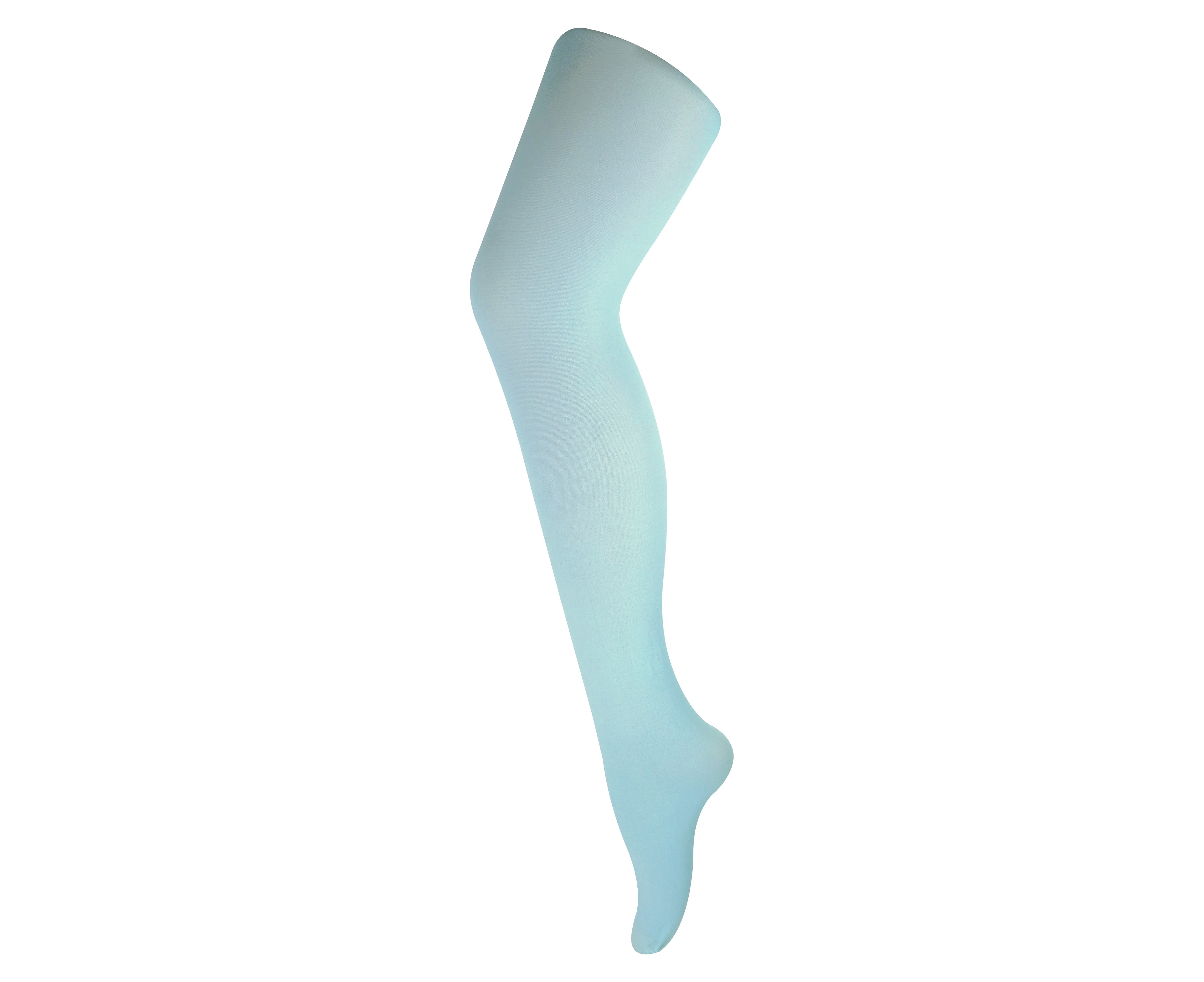 SOCK SNOB - Ladies Opaque 40 Denier Bright Pastel Coloured Tights 8-14 UK - Duck Egg Blue