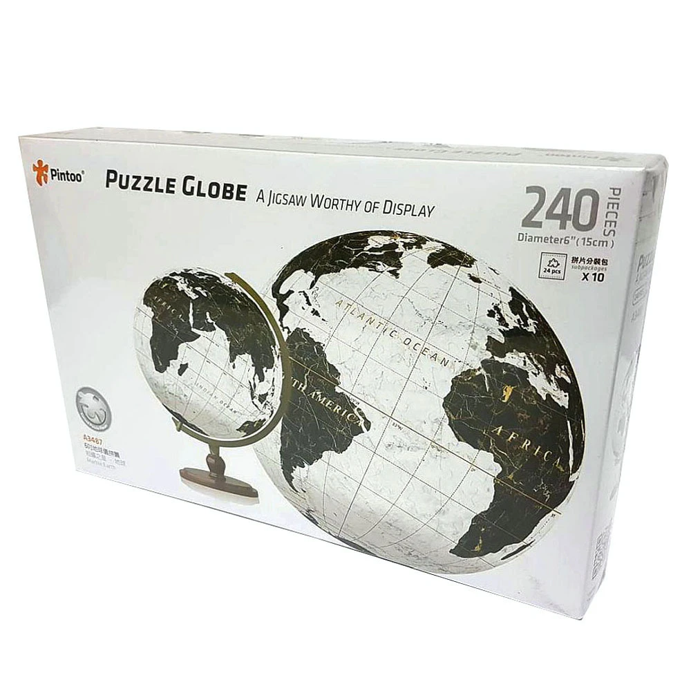 Puzzle Sphere 6 Inch Marble Earth Jigsaw Puzzles 240 Pieces