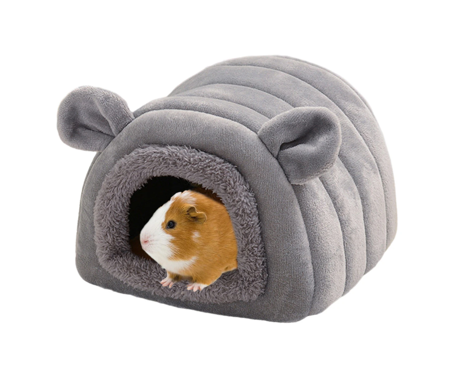 Hamster Hedgehog Guinea Pig Cave Bed Nest Hideout, Small Animals Cage Supplies Warm House