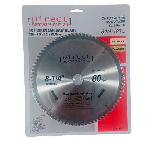 Circular Saw Blades - 210mm - 80T Teeth