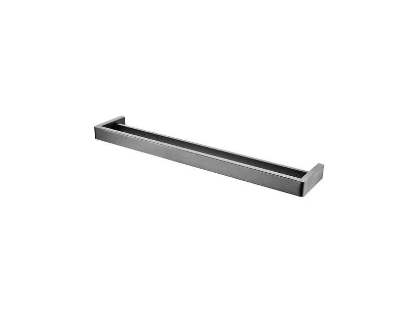 NORICO Cavallo Square Double Towel Rail - 600mm - Gun Metal Grey