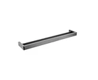 NORICO Cavallo Square Double Towel Rail - 600mm - Gun Metal Grey