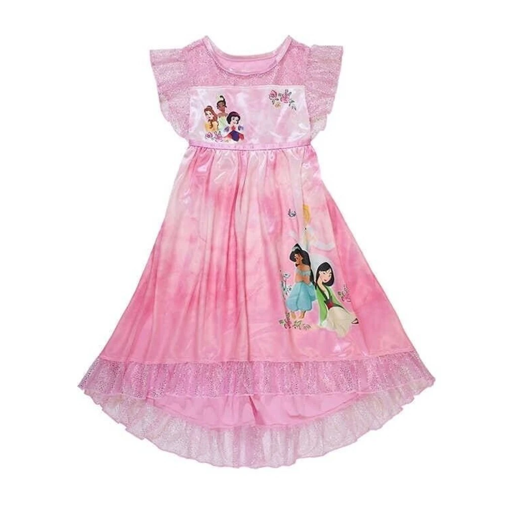 DISNEY Girl's Princess Fantasy Night Gown | Princess | Pink