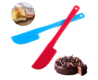 Plastic Cream Butter Cake Spatula Mixing Batter Scraper Knife Brush Baking Tool-Red