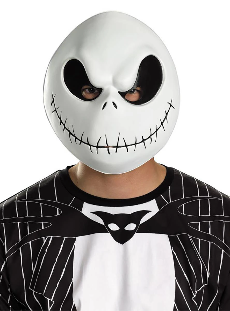 Nightmare Before Christmas Jack Skellington Vacform Costume Mask - Genuine Disguise - New