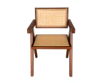 Replica Pierre Jeanneret Chandigarh Dining Armchair - Walnut & Natural