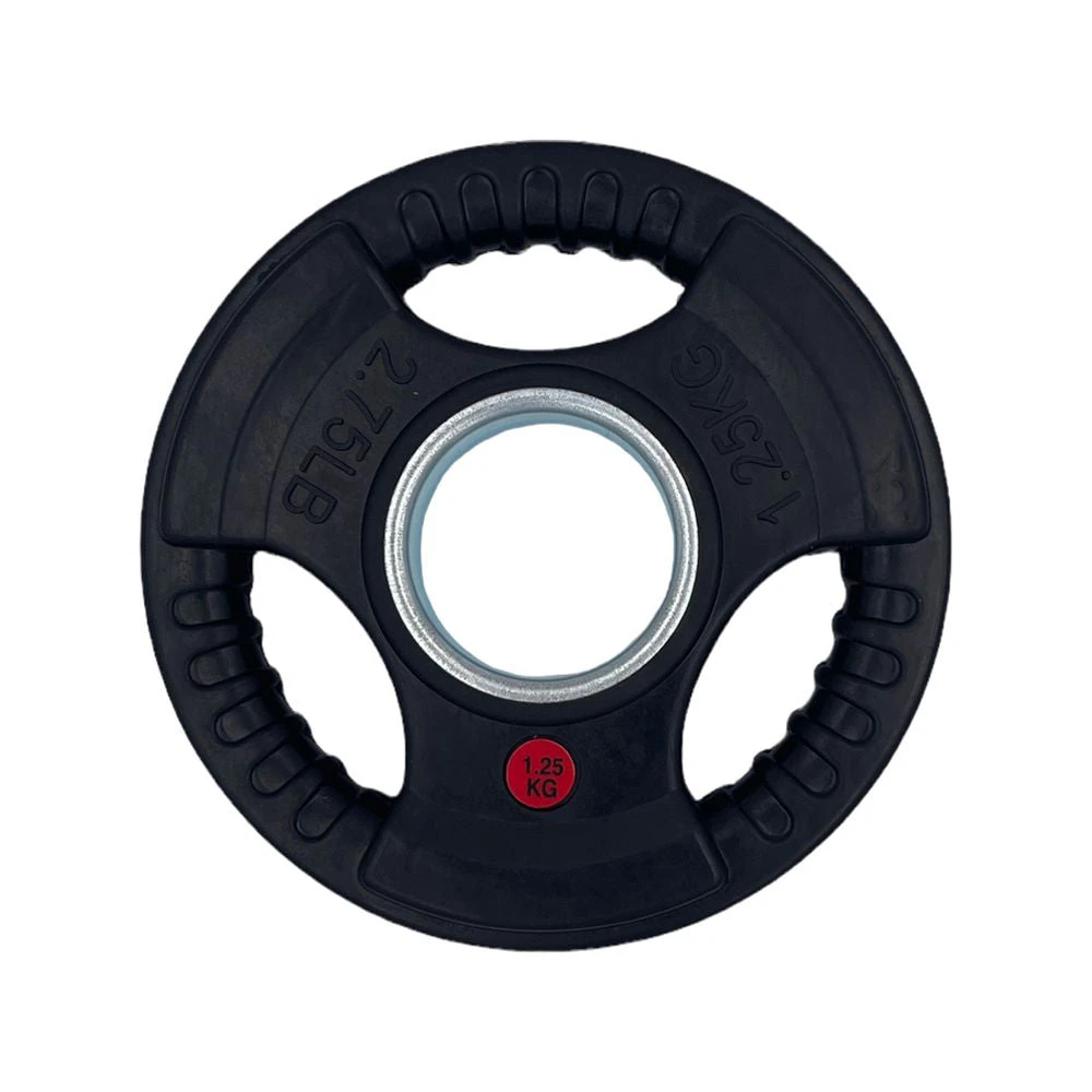 Olympic Rubber Coated Tri Grip Plate | 1.25kg [Sold In Pairs]