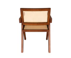 Replica Pierre Jeanneret Chandigarh Dining Armchair - Walnut & Natural