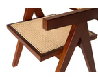 Replica Pierre Jeanneret Chandigarh Dining Armchair - Walnut & Natural