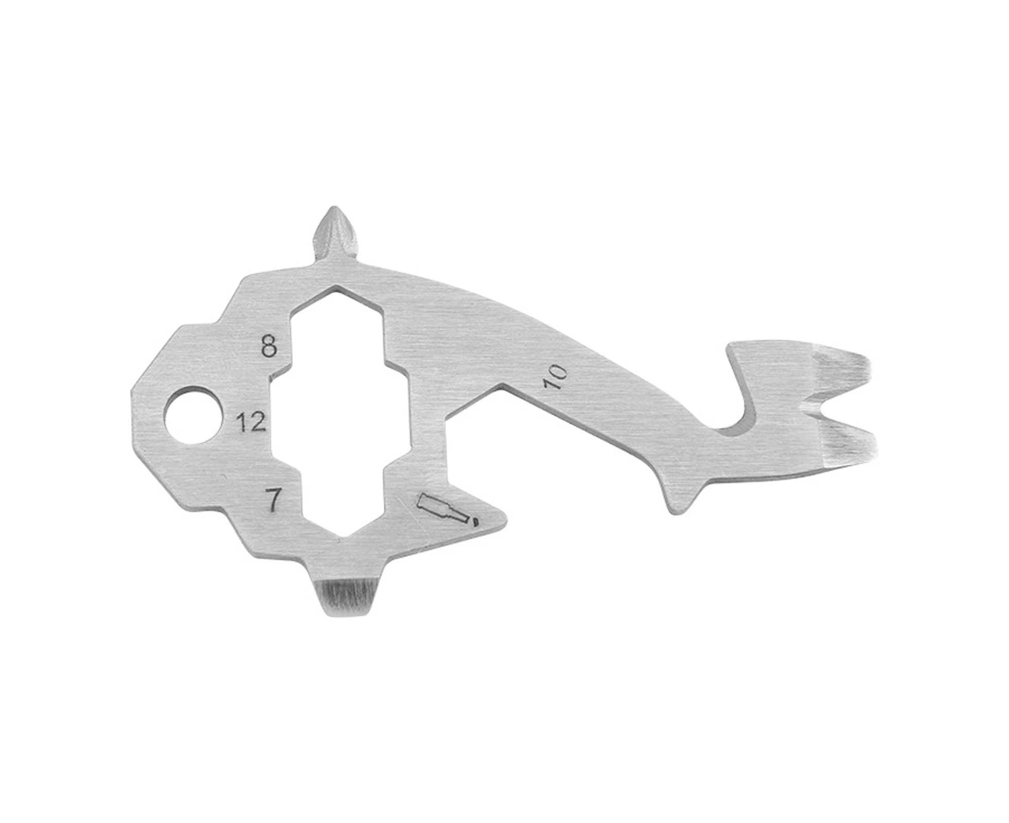 Outdoor Bottle Opener Portable Wear-resistant Outdoor Gear EDC Keychain Multi-Tool Wrench for Daily Use  C