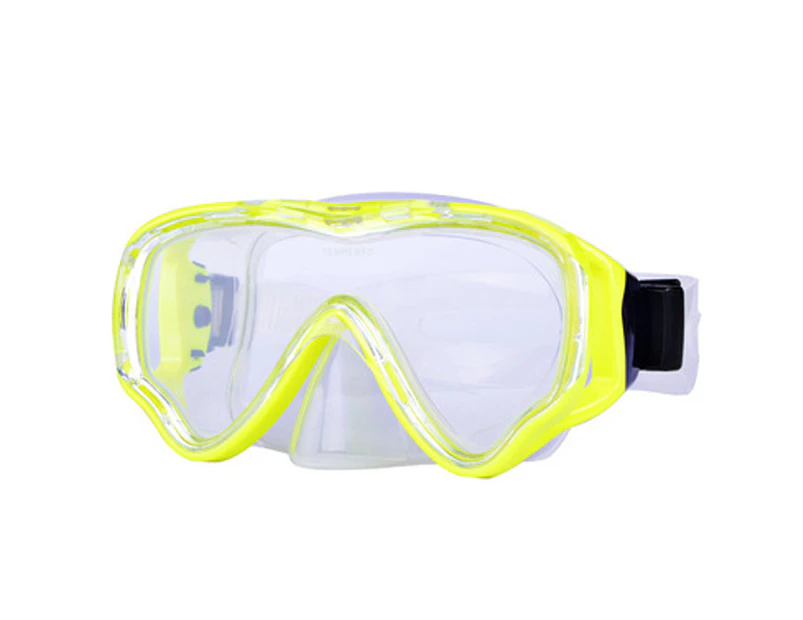 RDMCMDiving Mask Snorkeling Gear Kids Adult Snorkel Mask Dive Goggles,yellow