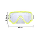 RDMCMDiving Mask Snorkeling Gear Kids Adult Snorkel Mask Dive Goggles,yellow