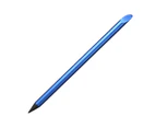 Undead Pencil Long Lasting Non-slip Smooth Writing Portable Metal Eternal Signature Writing Pencil for School-Blue