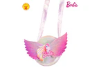 Barbie Iridescent Foil Fabric Bag Kids/Children Costume Party Accessory Pink