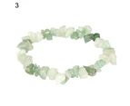 Elastic Rope Handmade Stone Bracelet Lightweight Irregular Faux Gem Women Bracelet Hand Decor