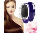 Battery Operated Hair Styling Comb and Scalp Massager - Purple