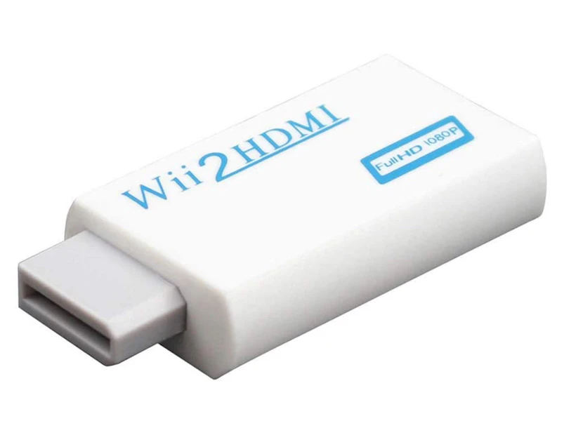 Wii HDMI Adapter 1080p Wii to HDMI Converter 3.5mm Adapter Audio HD Video Output