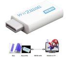 Wii HDMI Adapter 1080p Wii to HDMI Converter 3.5mm Adapter Audio HD Video Output