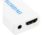 Wii HDMI Adapter 1080p Wii to HDMI Converter 3.5mm Adapter Audio HD Video Output