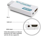 Wii HDMI Adapter 1080p Wii to HDMI Converter 3.5mm Adapter Audio HD Video Output