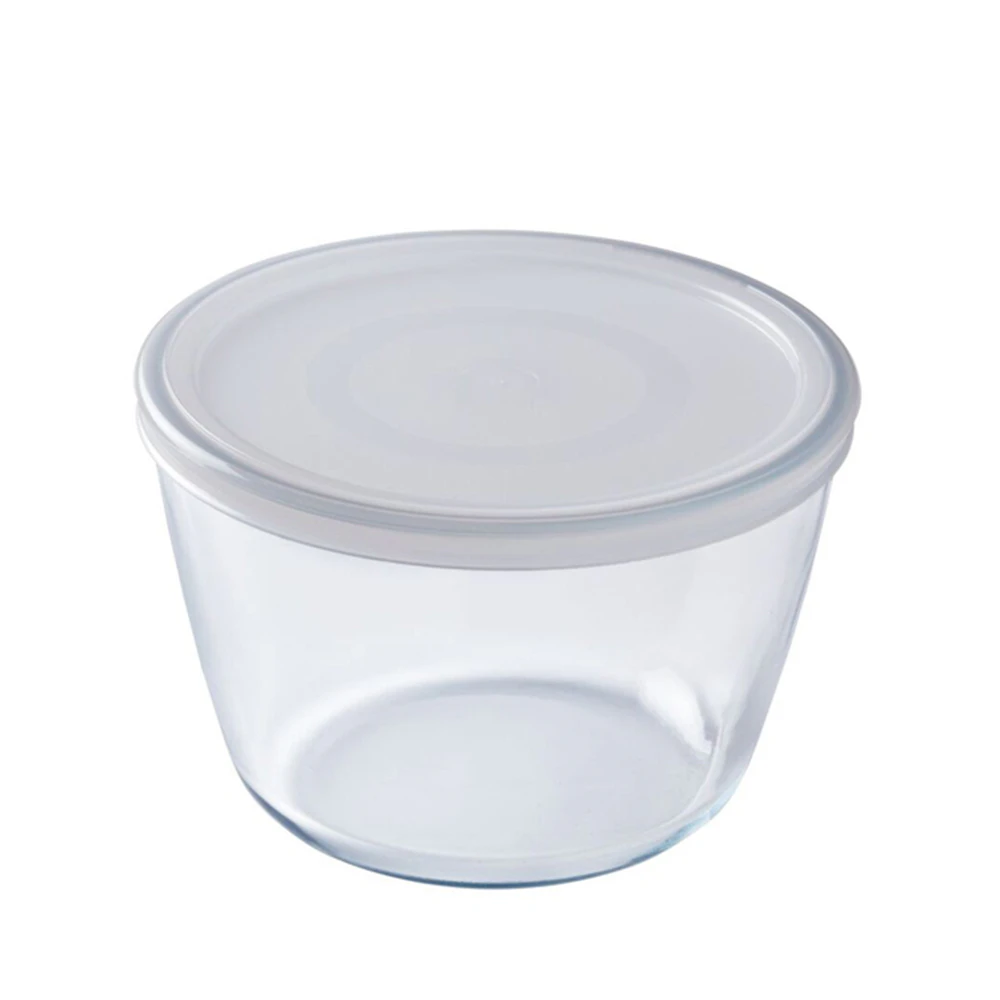 O Cuisine Round 1.6L/16cm Glass Storage Dish Food Container Organiser Clear