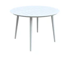 FurnitureOkay Cove Aluminium Outdoor Dining Table (110cm Round)