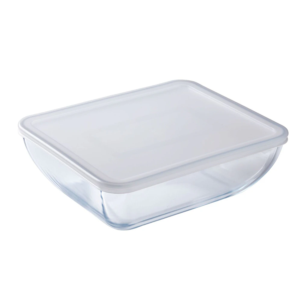 O Cuisine Rectangular 3.5L/27cm Glass Storage Dish Food Container Organiser CLR