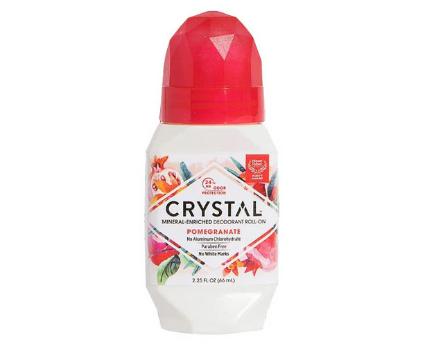 Crystal Mineral Deodorant Roll On ,Pomegranate 2.25 oz