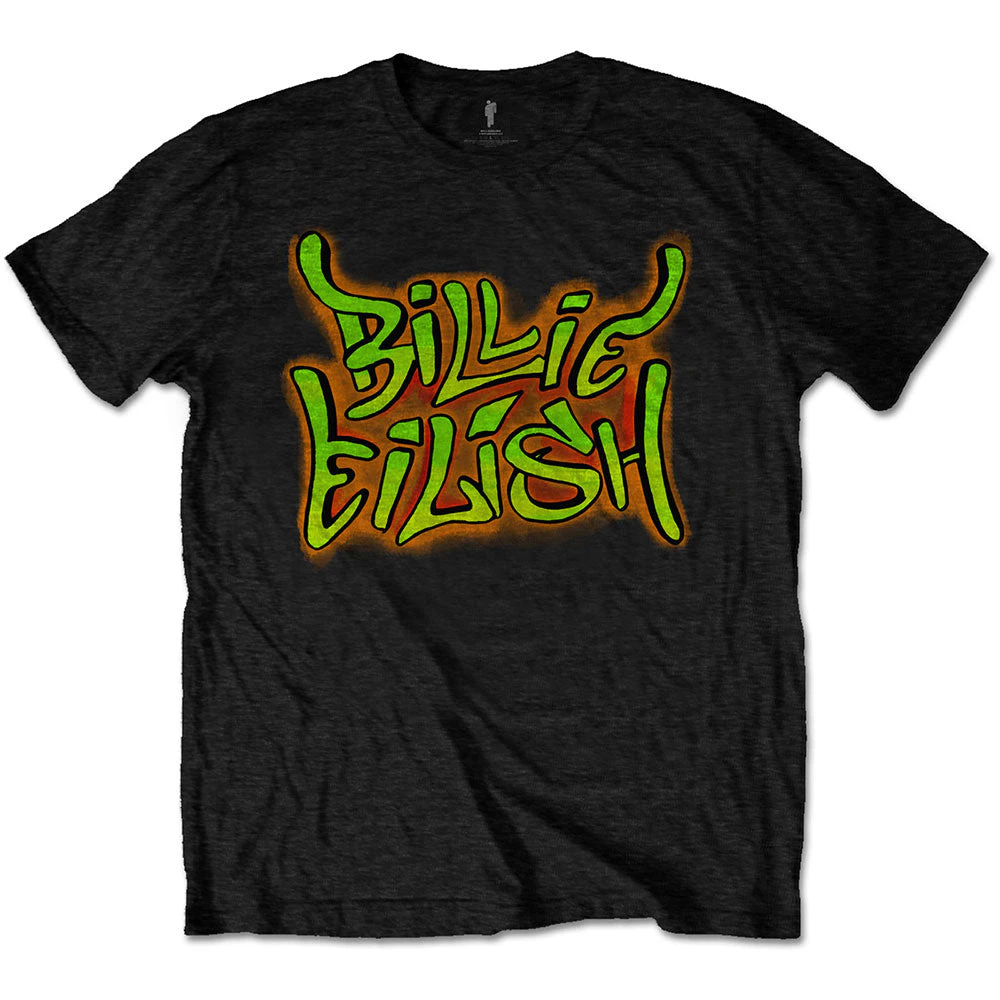 Billie Eilish | Official Band T-Shirt | Graffiti - Black