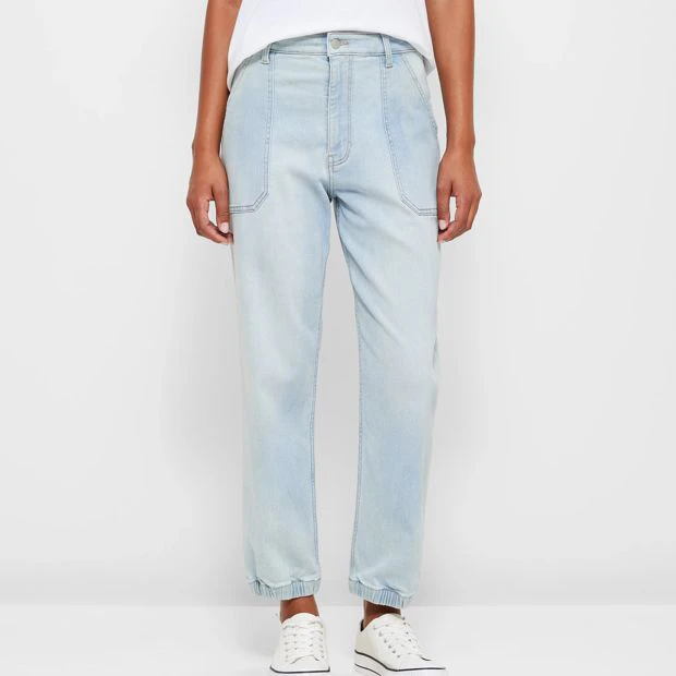 Target Denim Utility Jogger Pants - Blue