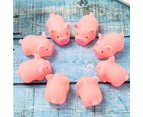 20 Pcs Cute Pink Piggy Toy Figures Cake Toppers for Decoration