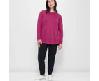 Target Plus Size Curve Hem Knit Jumper - Red