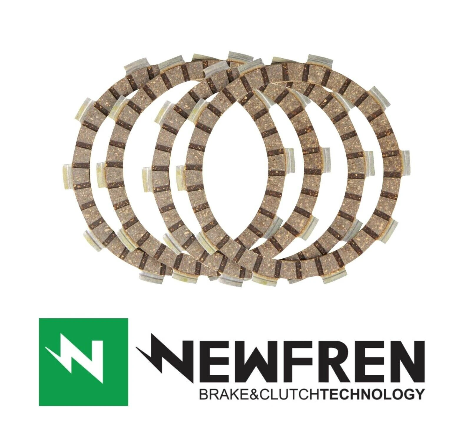 NewFren Clutch Kit Fibres - KAWASAKI KDX175 1980-1982