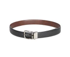 Van Heusen Men's Black/Brown Basket Braided Weave Casual/Dress Waist Belt - Black/Brown