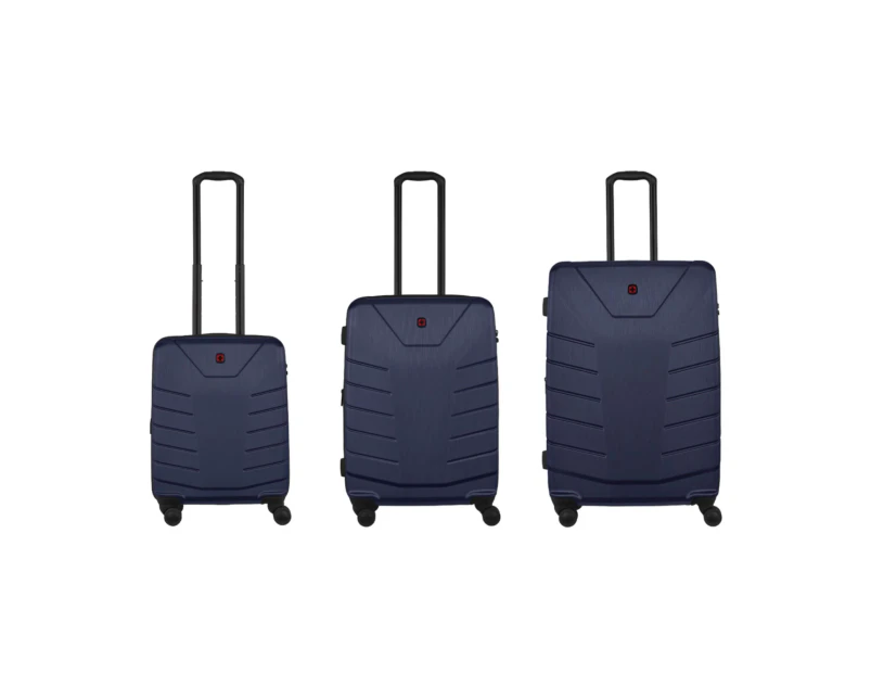 Wenger Pegasus Expandable 4-Wheel Luggage Set of 3 - Blue (Small, Medium and Large)