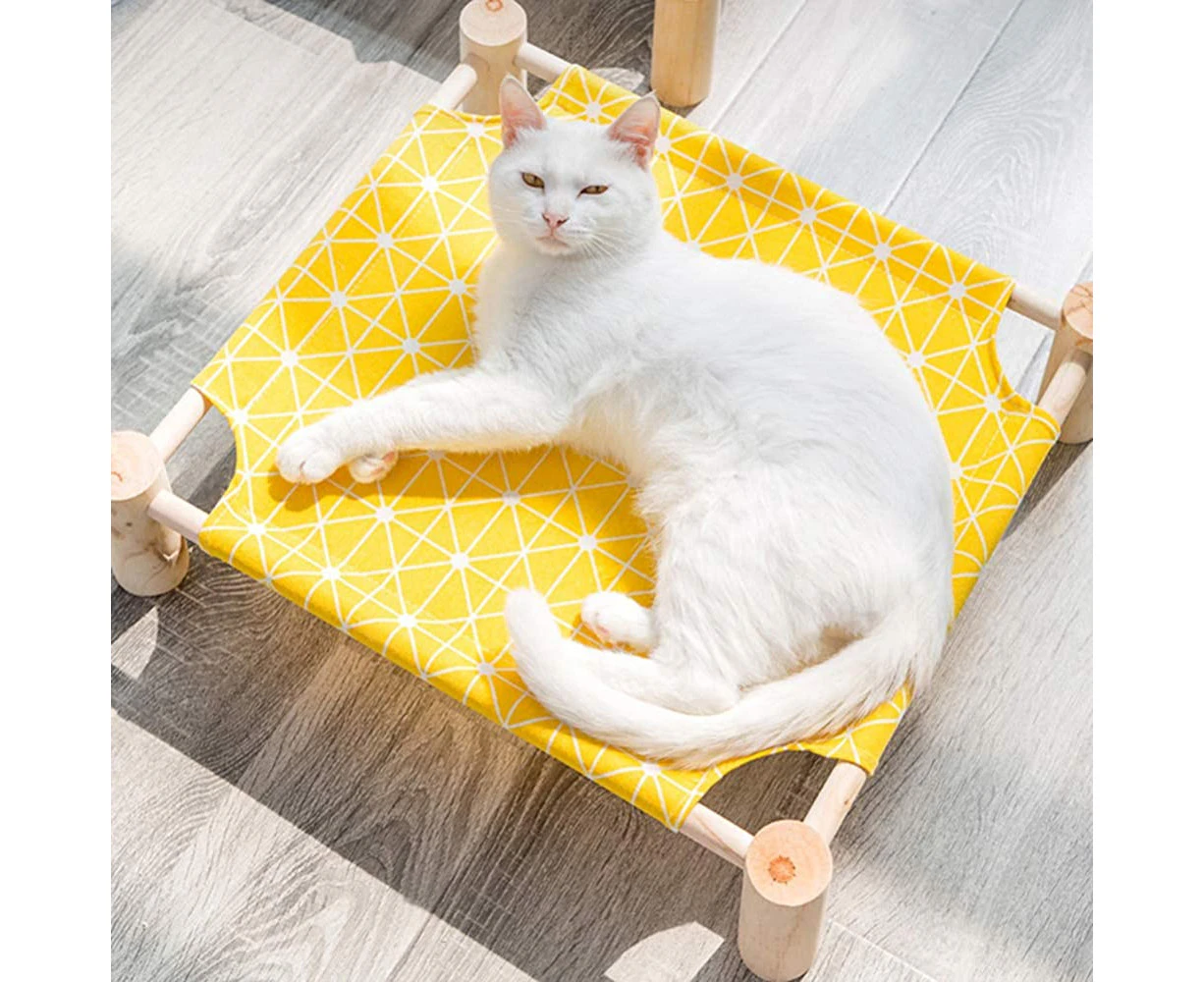 PWLXYYMY Cat Scratcher Corrugated Cat Scratcher Cardboard Durable Scratching Pad for Kitten Scratching Lounge Bed Board Recycle for Furniture-Yellow