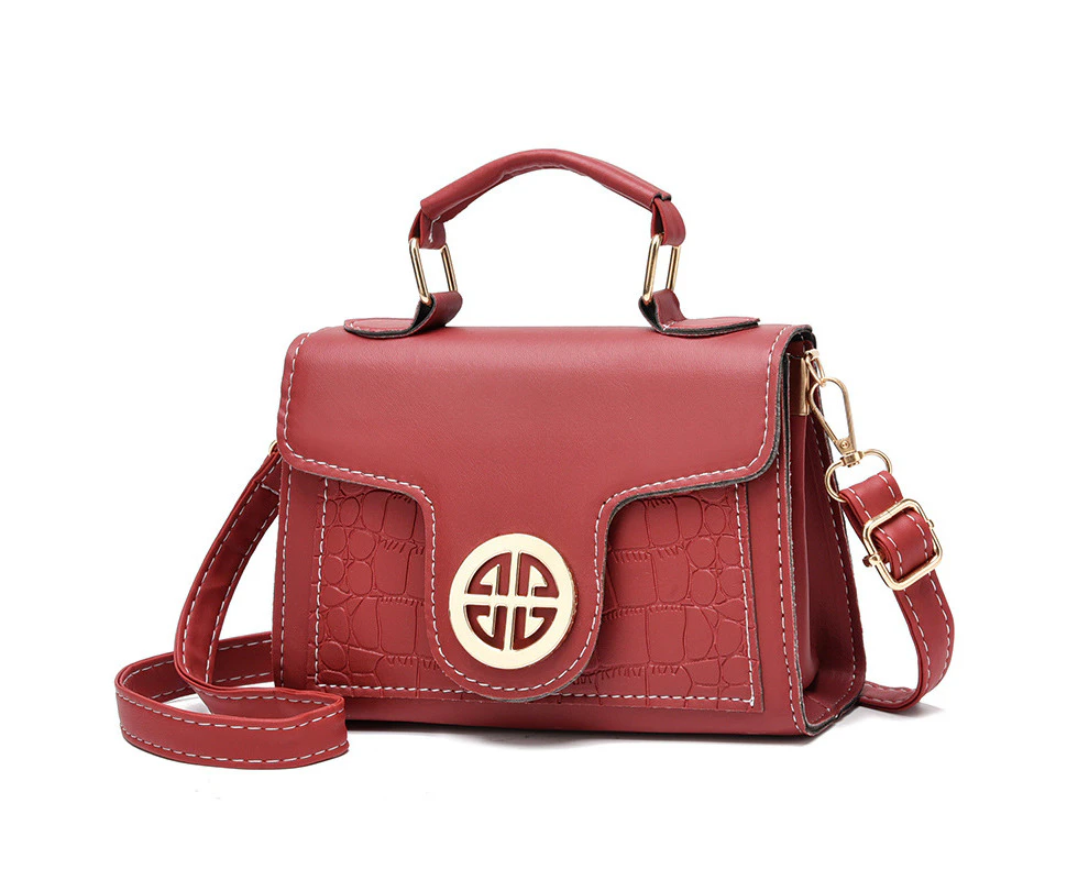 Crossbody Bags for Women Fashion Quilted Shoulder purse Classic Satchel Handbag scvbag49 - Burgundy