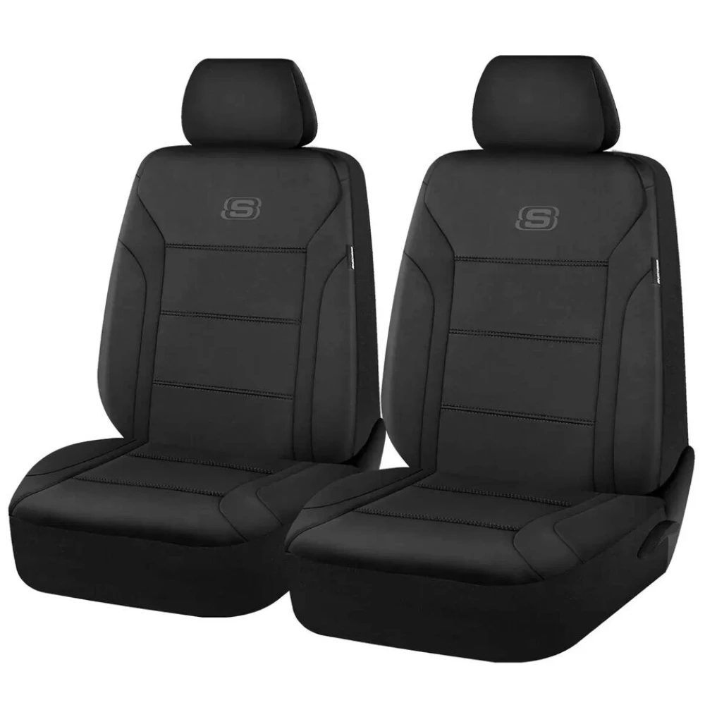 Skechers Memory Foam Car Seat Covers 1140 x 500 mm + Headrest Black