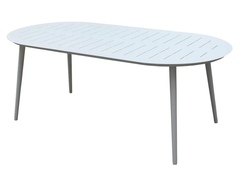 FurnitureOkay Cove Aluminium Outdoor Dining Table (200x100cm Oval)