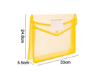 A4 file bag transparent large-capacity file bag with business card three-dimensional edge bag