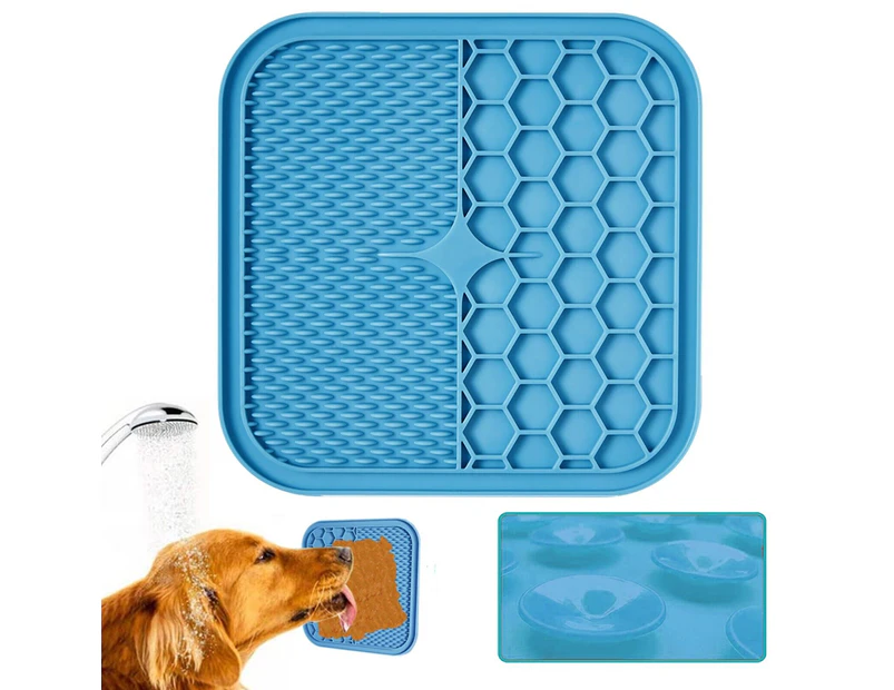 Blue Buster Slow Feeder Silicone Dog Pet Lick Mat Pad Boredom Grooming