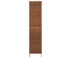 vidaXL Room Divider 5-Panel Brown 205x180 cm Water Hyacinth