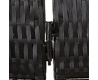 vidaXL Room Divider 4 Panels Black Poly Rattan