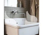 2 Pieces Bathtub Splash Guard Shower Splash Guard Style 1