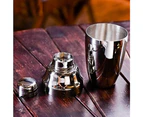 3 Piece Set Stainless Steel Bar Cocktail Set Cocktail Shaker With Cocktail Shaker 550Ml+ Measuring Cup + Bar Spoon