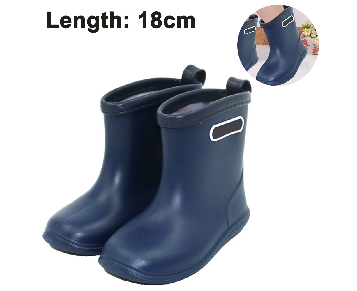 HOMEWE Kids Rain Boots Children Waterproof Shoes for Boys Girls - Blue