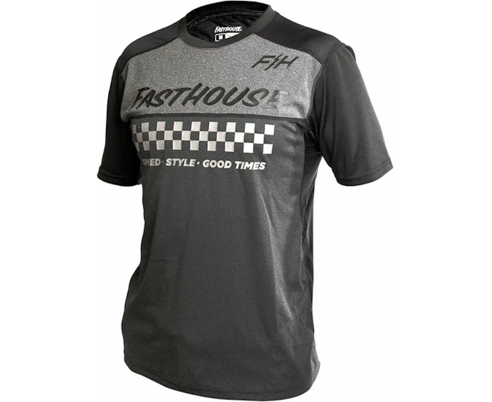 Fasthouse Youth Alloy Mesa SS MTB Jersey Heather Charcoal/Black 2022